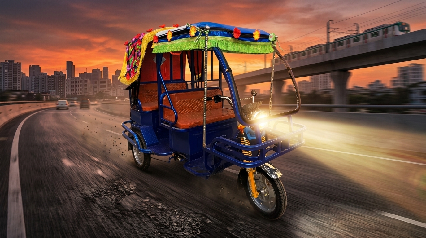 Brake Failed Auto Rickshaw Banner