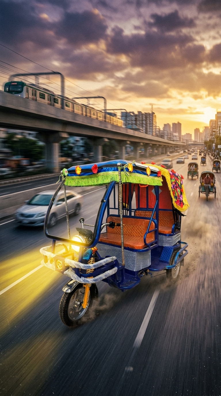 Brake Failed Auto Rickshaw Key Art